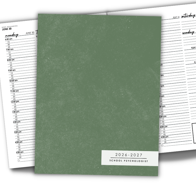 Sage Green Textured planner cover
