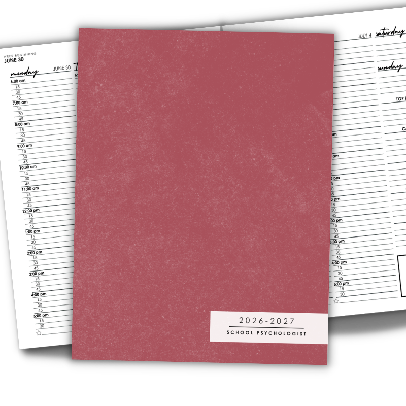 Crimson Red Textured planner cover