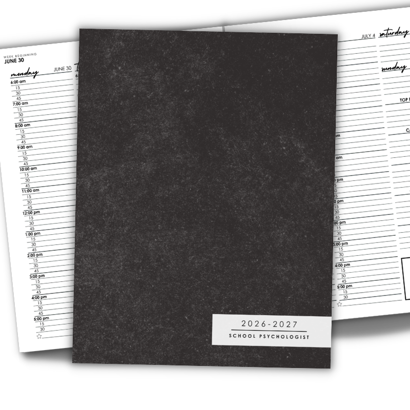 Charcoal Black Textured planner cover